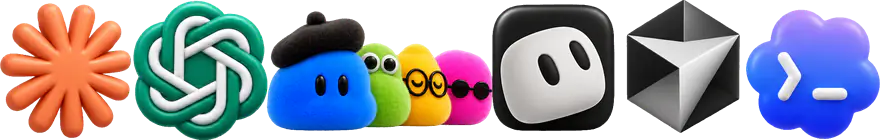 Claude, ChatGPT, Dots, Grok Bot, Cursor and Codex